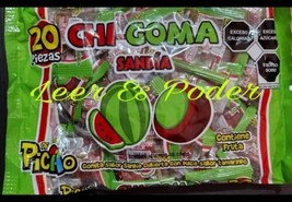 CHI GOMA SANDIA TAMARINDO / WATERMELON TAMARIND CANDY 20 PIEZAS (440g) F... - $15.47