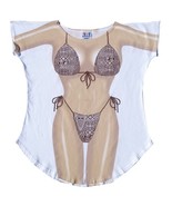 L.a. imprints Halloween costume cover-up night shirt brown bikini tiki p... - $28.79