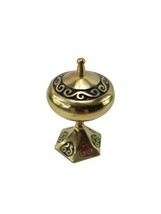 Vintage Abada Brass Small Incense Burner Trinket Box W Lid Made In Israel - £14.77 GBP