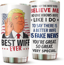 Best Wife Ever Gifts - Great Wife Tumbler - Funny Gift for Wife - Birthday, Chri - £22.93 GBP