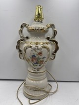 Vintage Gold French Shabby Chic Victorian Porcelain Urn Style Table Lamp - £51.43 GBP