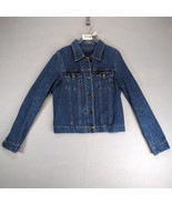Vtg Abercrombie &amp; Fitch Trucker Denim Jean Jacket Men&#39;s M Streetwear Y2K... - $514.50 MXN