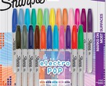 Electro Pop Permanent Markers, Fine Point, Assorted Colors, 24, Sharpie ... - $37.94