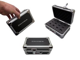 Portable USB Thumb Flash Drive Organizer Case - Aluminum - Combo Lock - ... - £23.44 GBP