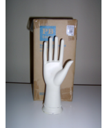 Pottery Barn Teen Distressed Iron Hand Jewelry Ring Holder Stand Art Dis... - $29.69