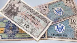 Lot of 4 US Military Payment Certificates (5C - 25C, Fine - XF Condition) - $70.14