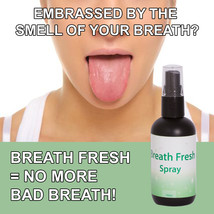 Breath Fresh Bad Breath Spray Stop Smelly Bad Stench Get Fresh Cl EAN Mouth - £19.23 GBP
