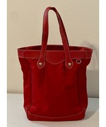 Victoria’s Secret Red Tote Bag Large 15x13x5 See Photo For Spot On Back - £17.53 GBP