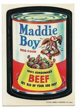 Topps Wacky Packages 1st ser. white back Maddie Boy Dog Food Laddie Boy ... - $14.99