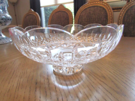 Waterford Crystal Floral Vase 10&quot; Ireland Diamond Pattern - £67.47 GBP