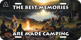 Best Memories Made Camping Outdoor Personalization Metal License Plate N - £11.07 GBP+