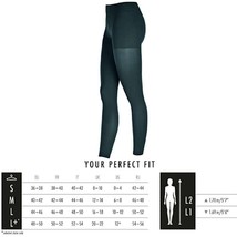 ITEM m6 Women&#39;s Opaque Compression Leggings Anthracite Small L1 - $24.25