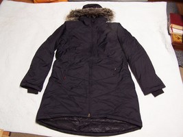 VANS Womens Goose Down Hooded Full Zip Black Winter Coat Size XL - $124.99