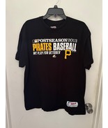 Pittsburgh Pirates Shirt Mens XLarge Black Cotton Majestic MLB Baseball ... - $20.37 CAD