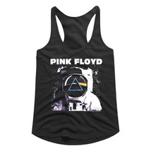 Pink Floyd Moon Landing Astronaut Women&#39;s Tank Top Rock Band Concert Rac... - $32.50+