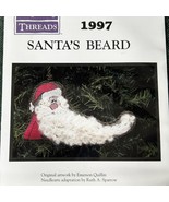 Twisted Threads Santa&#39;s Beard Christmas Ornament Cross Stitch Kit - Pood... - $18.95
