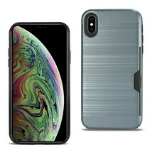 [Pack Of 2] Reiko iPhone XS Max Slim Armor Hybrid Case With Card Holder In Navy - £18.00 GBP