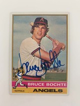 Bruce Bochte signed baseball card - $15.00
