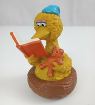 Vintage Applause Muppets Big bird Reading Bedtime Story In Nest 3.25&quot;  Figure - £7.74 GBP