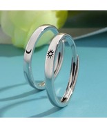Sun &amp; Moon Couple&#39;s band, Women&#39;s Beautiful Antique Ring, Adjustable 925... - £26.43 GBP