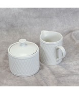 Oneida Wicker Cream and Sugar Bowl  w/ Lid - $12.73
