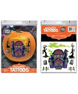 Glow in the Dark Pumpkin Tattoos - 2 Sheets, 8 each, 16 total pumpkin Ta... - $300.87 MXN
