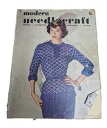 Modern Needlecraft 17 Vintage Knitting Crochet Embroidery Pattern Book M... - €8,55 EUR