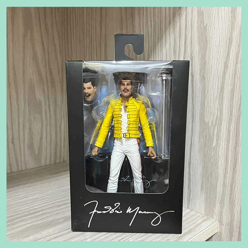 Original 7 Inch NECA Queen Freddie Mercury Figure 42066 Yellow Jacket 19... - $64.96+