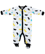 Batman Symbols and Logo Sleep and Play Infant Bodysuit White - £18.86 GBP
