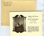1930&#39;s Wiggins Old Tavern &amp; Hotel Northampton Pictorial Booklet Massachu... - £14.28 GBP