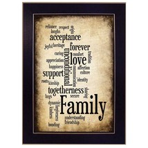 Family I Black Framed Print Wall Art - $1,489.32 MXN