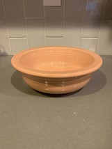 Vintage Fiesta  Fiestaware 8 1/2&quot; Nappy  Serving Bowl In Apricot - $12.51