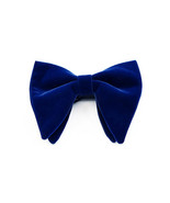 Dark Blue Plain Velvet Bow Ties - $360.94 MXN