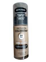 Revlon Colorstay 24 Hrs Makeup #395 Matte Finish Combo/Oily Skin SPF 15 1 FL OZ  - £7.83 GBP