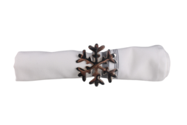 Aman Imports Set Di 4 Tonalità Argento Fiocco Tovagliolo Anelli Supporti... - $19.99