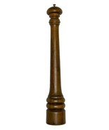Vintage MF Florence Italy Tall Wooden Pepper Grinder Mill 21&quot; Oversized ... - £43.83 GBP