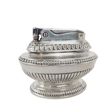 Vintage Ronson QUEEN ANNE Table Top Silver-Plate Urn Cigarette Lighter, USA - $21.29