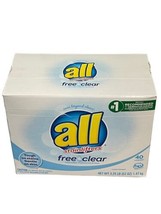 All Free &amp; Clear Powder Laundry Detergent Sensitive Skin 52 Ounces 40 Loads - £31.20 GBP