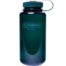 Nalgene Sustain 32oz Wide Mouth Bottle (Jade) Recycled Reusable Green - £12.02 GBP