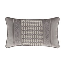 New J. Queen New York Belvedere Boudoir Throw Pillow in Silver 14&quot; x 24&quot; - £63.30 GBP