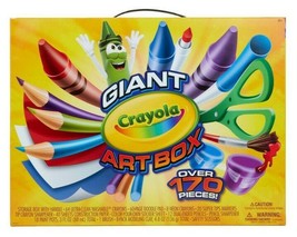 Crayola Giant Art Box 177pc Crayons Markers Colored Pencils Drawing Kids Art NIB - £19.95 GBP