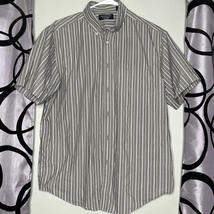 Roundtree and Yorke easy care, striped short sleeve button down shirt - £9.22 GBP