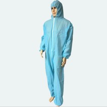 Disposable Coverall Suit Pack of 50 Overall w/Hood Non-woven Hazmat Suits  - £217.28 GBP