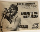 Return To Blue Lagoon Tv Guide Print Ad Milla Jovovich TPA15 - £4.66 GBP
