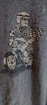 Lucky Brand Vegas Motorcycle King Of Spades Mens Shirt Size XL Gray - £11.88 GBP