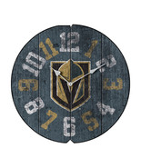 Las Vegas Golden Knights NHL 472-4032 Round Vintage Clock - $1,091.30 MXN