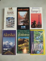 LOT OF 6 VHS Tapes America Europe Grand Canyon Handel Discovering Alaska - £11.66 GBP