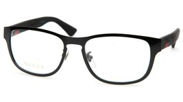 New Gucci Gg 0175O 002 Black Eyeglasses Frame 54-17-145mm B40 Italy - $161.69