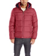 Tommy Hilfiger Men&#39;s Insulated Midlength Quilted Puffer Jacket W/ Fixed ... - £111.88 GBP