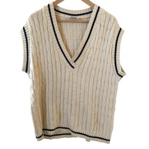 Vintage American Crew Club Men Cable Knit Crewneck Sweater Size Large US... - $533.21 MXN